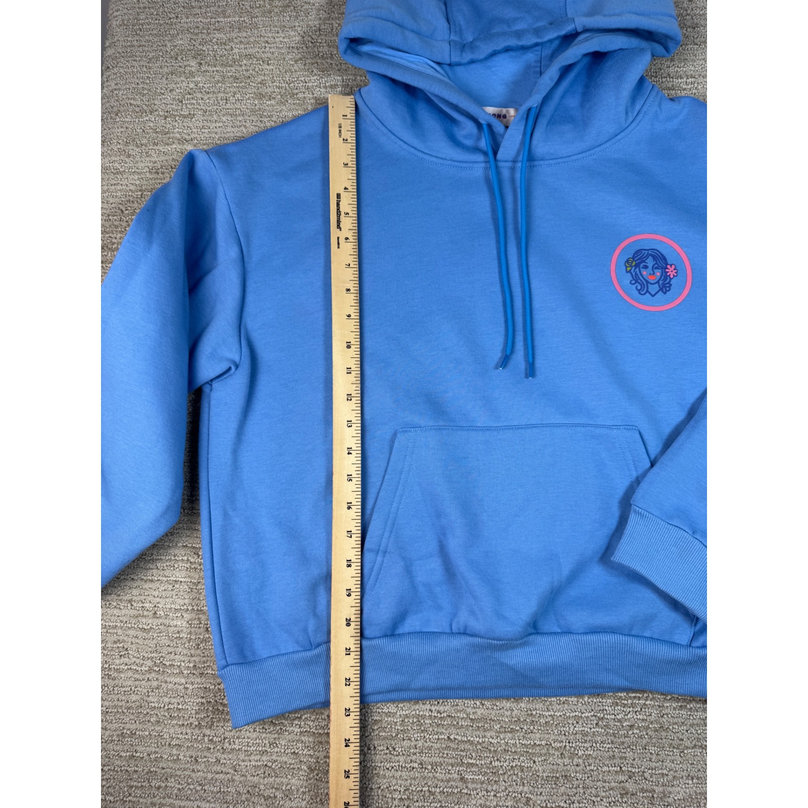 The Mahjong Line A Life Well Played Blue Graphic Hoodie Xs/S — image 3 of 8